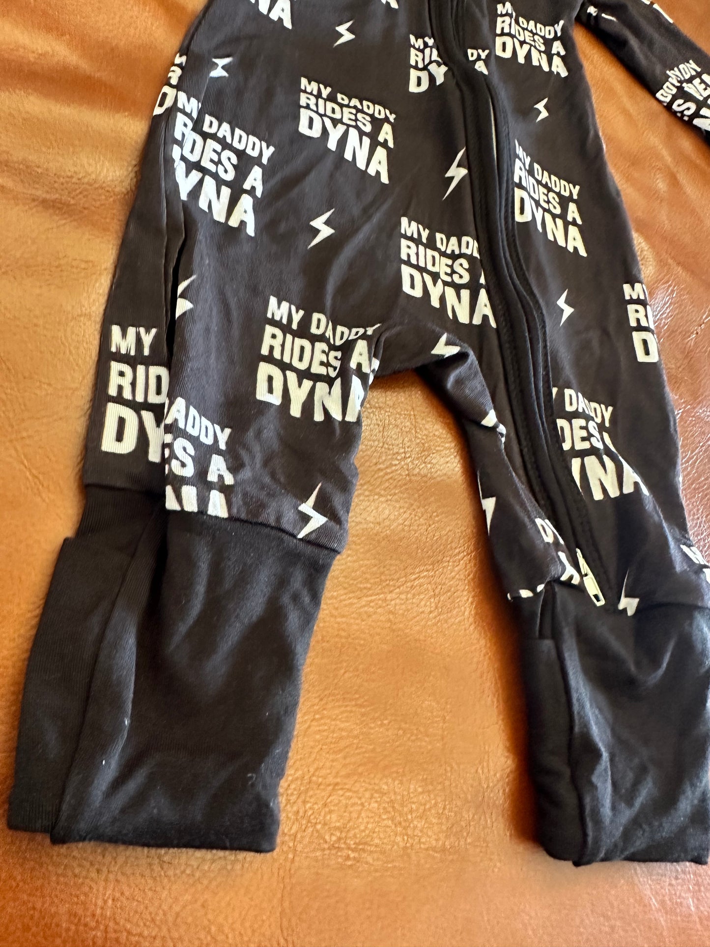 My Daddy Rides a Dyna Zipper Onesie