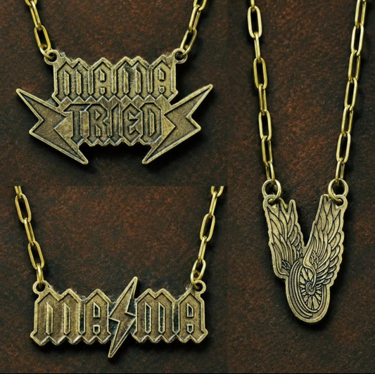MA⚡️MA Brass Necklace - The Glass Scorpion x Moto Mama - Born Free Collab