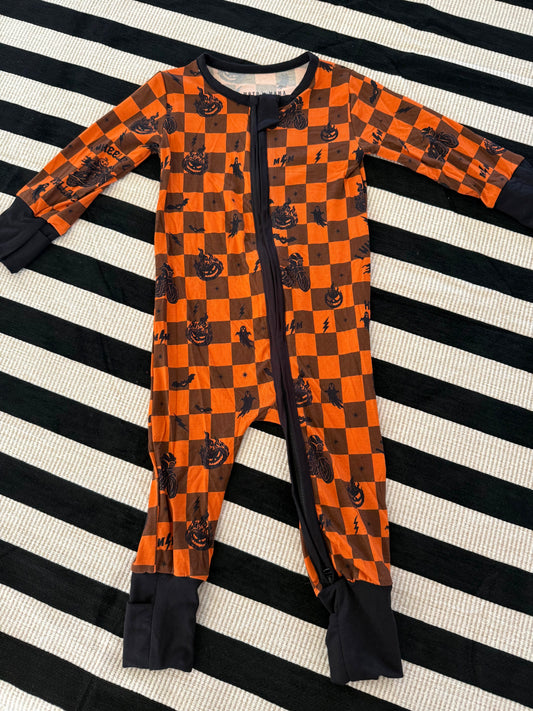 I Wheelie Love Halloween 🎃 Zip Romper