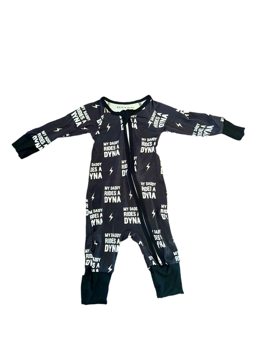 My Daddy Rides a Dyna Zipper Onesie
