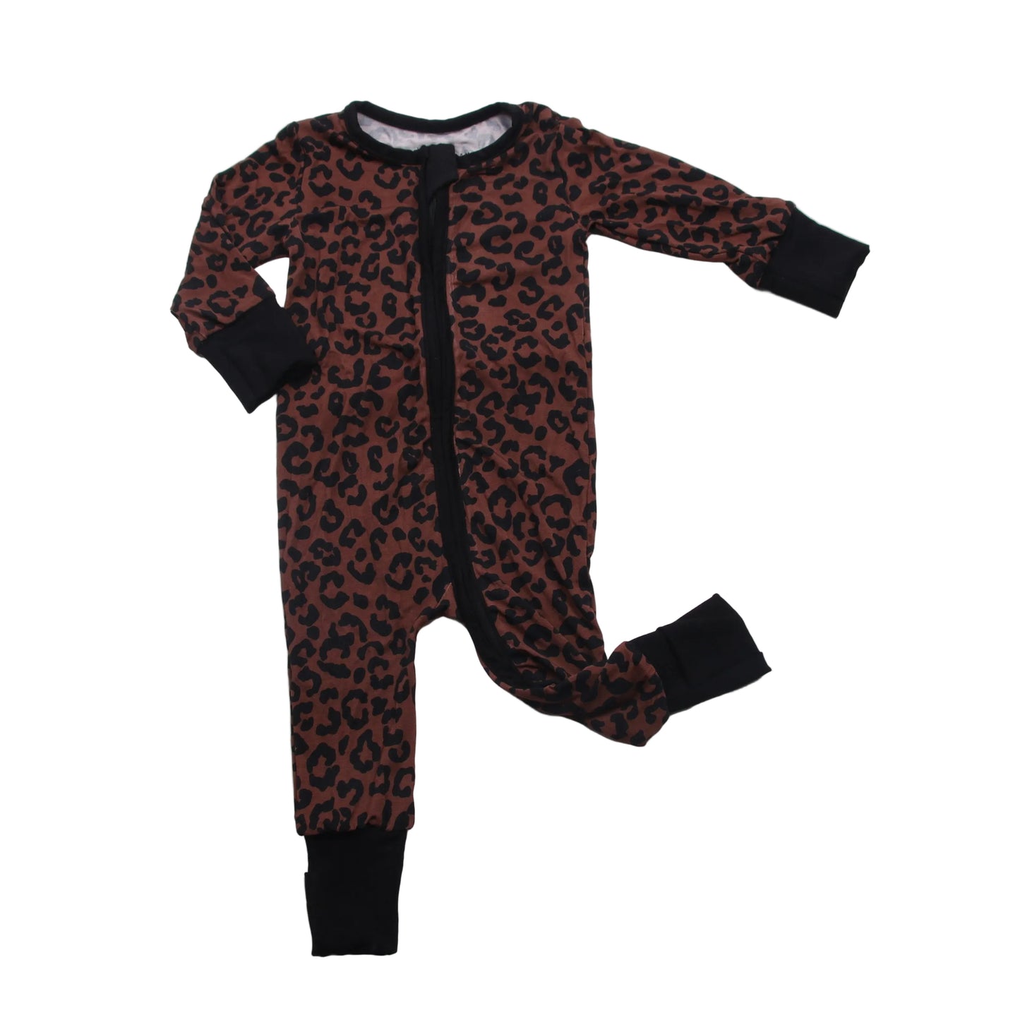 Leopard  Zip Romper