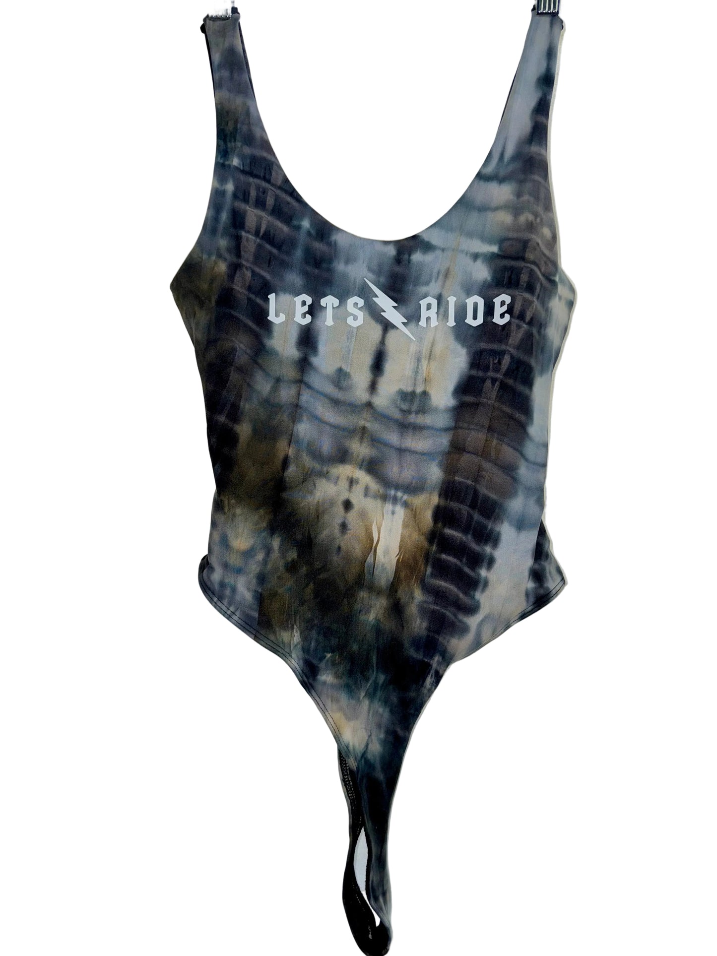 "Lets Ride" Tie Dye Bodsuit
