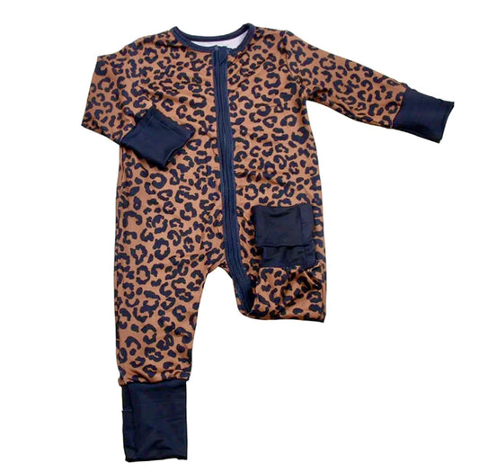 All Leopard Everything  Zip Romper